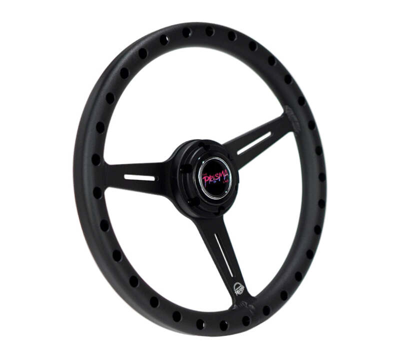NRG Aluminum Steering Wheel 330mm - Extra Light - Ergonomic Grip - Anadized Black (RST-072-BK) - photo 2