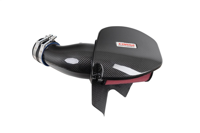 CORSA Performance 2021-2023 Dodge Challenger/Charger 6.4L V8 Carbon Fiber Open Element Air Intake - Dry (cor44016D)
