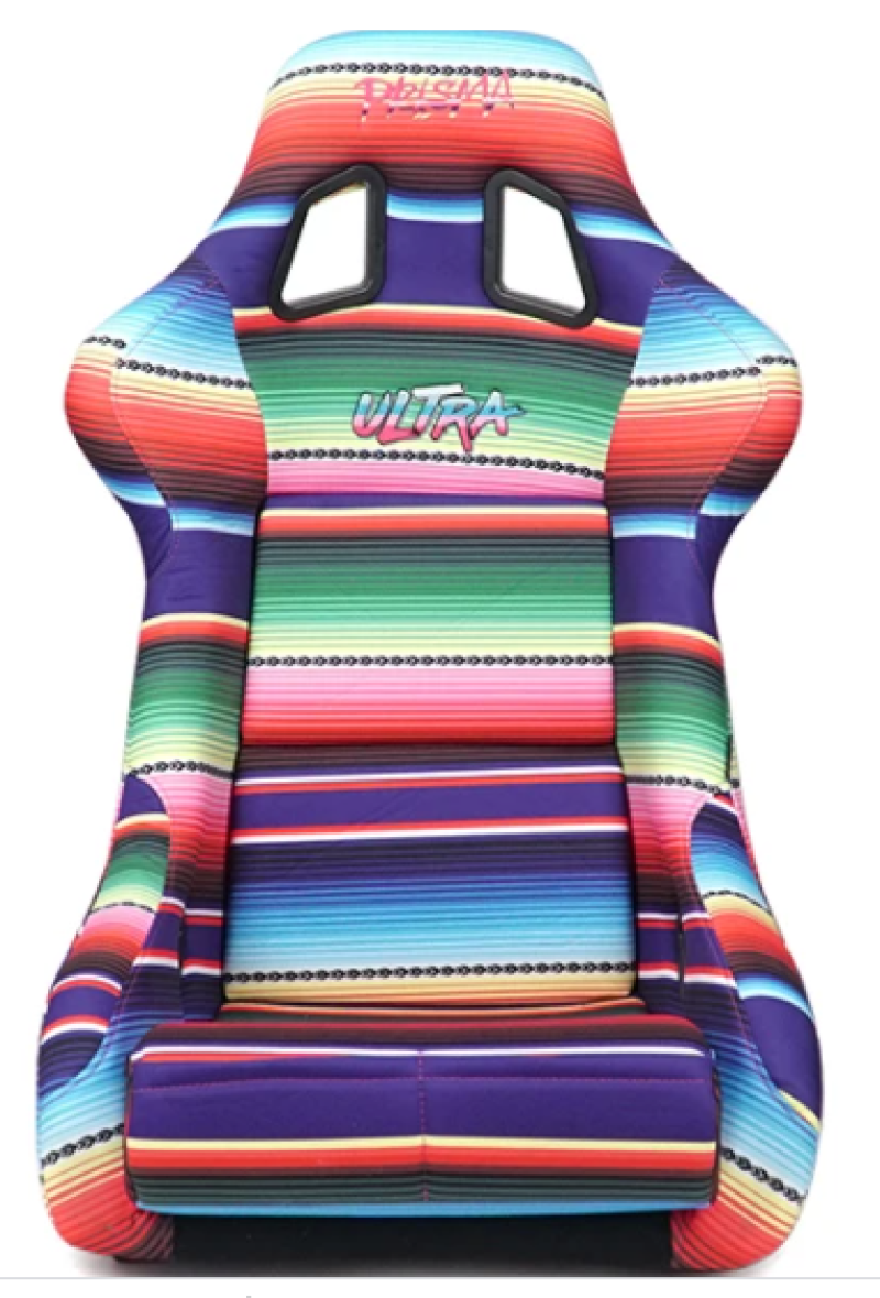 NRG FRP Bucket Seat PRISMA Serepi Edition W/ Red Pearlized Back Mexi-Cali Blanket Print - Large (FRP-302-MEXICALI) - photo 2