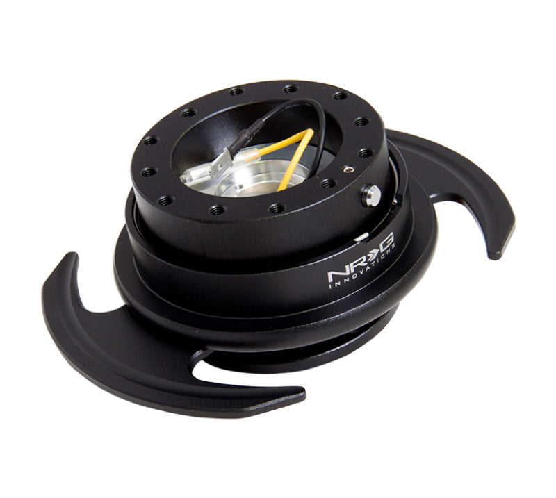 NRG Quick Release Kit Gen 3.0 - Black Body / Black Ring w/ Handles (SRK-650BK)