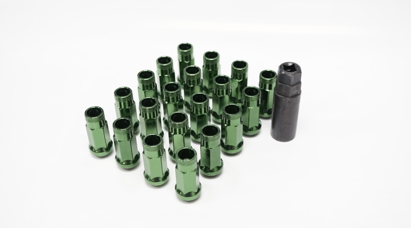 Muteki SR48 Open End Lug Nuts - Dark Green 12x1.50 48mm (32906DG)