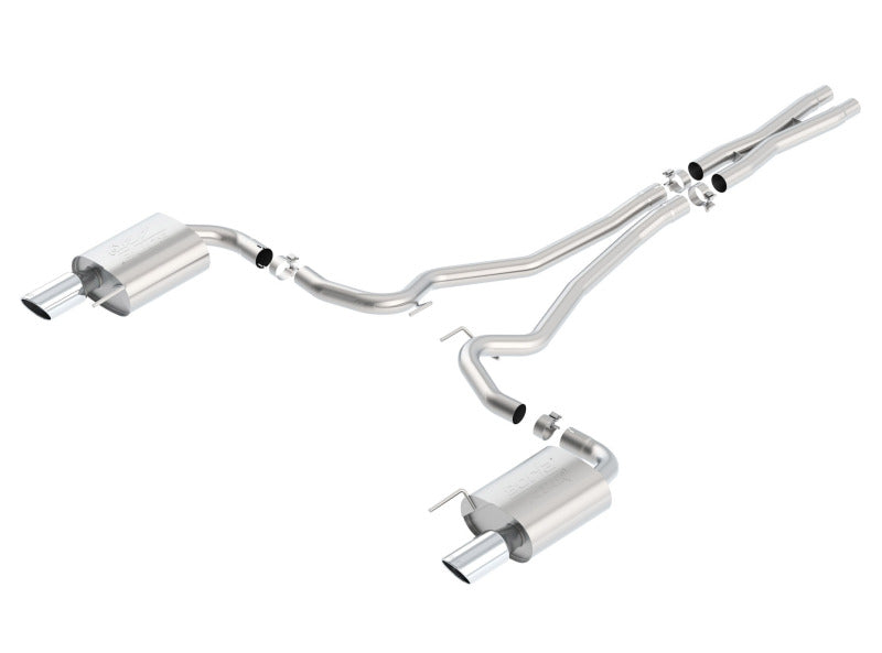 Borla Atak S Cat-Back 2015-2017 Ford Mustang GT 5.0L V8 MT/AT 2.5in pipe 4in tip