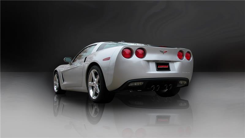 CORSA Performance 2009-2013 Chevrolet Corvette C6 6.2L V8 Black Sport Axle-Back Exhaust - photo 5