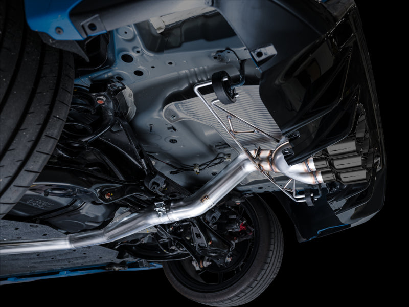 AWE Tuning 2023 Honda Civic Type R FL5 Track Edition Exhaust with Triple Diamond Black Tips - photo 4
