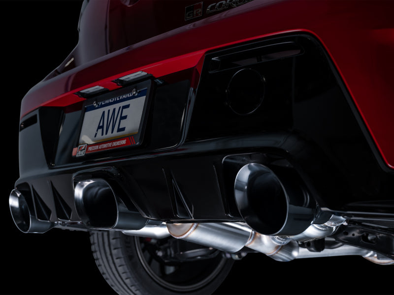 AWE Tuning 2023+ Toyota GR Corolla Track Edition Exhaust - Diamond Black Tips - photo 6