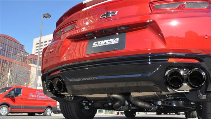 CORSA Performance 2017-2024 Chevrolet Camaro SS 6.2L V8 2.75in Black Xtreme Axle-Back Exhaust - photo 4