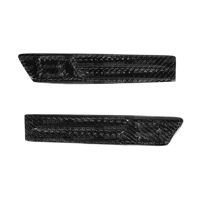 Seibon 2009-2010 Nissan GT-R R35 Carbon Fiber Fender Duct Logos (Pair) - photo 2