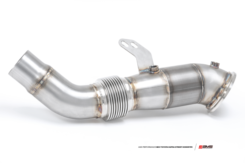 AMS Performance 2020+ Toyota Supra A90 Street Downpipe w/GESI Catalytic Converter (amsAMS.38.05.0001-2)