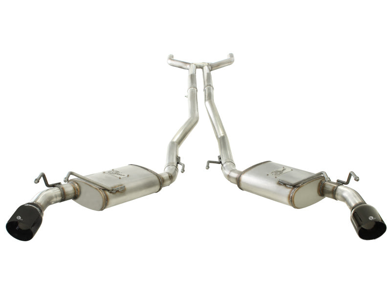 aFe MACH Force-Xp Exhaust 2.5in Stainless Steel Cat-Back 2010-2013 Chevrolet Camaro V6-3.6L (gloss blk tip) - photo 3
