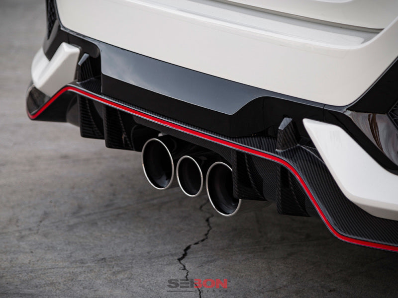 Seibon 2016-2017 Honda Civic Type R OEM Carbon Fiber Rear Lip - photo 6