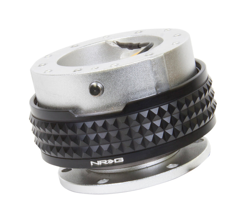 NRG Quick Release Kit - Pyramid Edition - Silver Body / Black Pyramid Ring (SRK-210SL/BK)