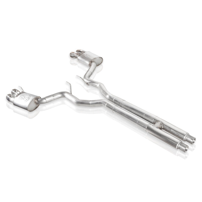 Stainless Works 2018+ Ford Mustang GT 3in Redline Series Cat-Back H-Pipe with Active Valves & Quad Tips - photo 4