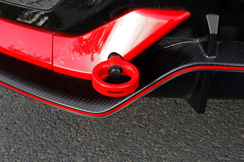 Perrin 17-21 Honda Civic Si/Type R/Touring/Hatchback Tow Hook Kit Rear - Red (PHP-BDY-251RD) - photo 8