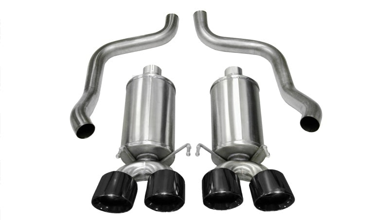 CORSA Performance 2009-2013 Xtreme Axle-Back Exhaust with Dual Black 3.5in Tips 2009-2013 Chevrolet Corvette C6 6.2L V8 - photo 2