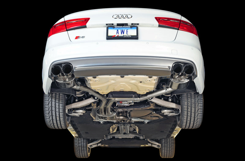 AWE Tuning Audi C7 / C7.5 S6 4.0T Touring Edition Exhaust - Diamond Black Tips - photo 4