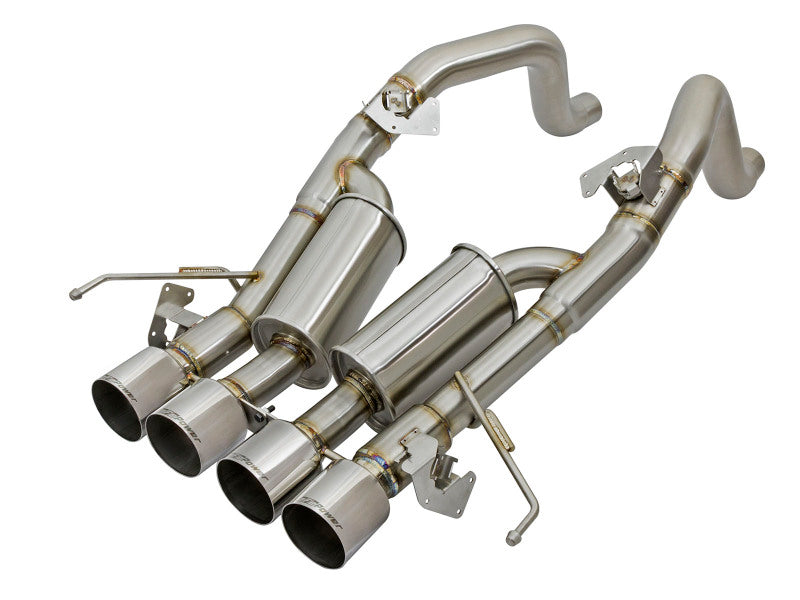 aFe MACH Force-Xp 3in-2 1/2in Axle-Back 304 Stainless Steel Exhaust with Polished Tips 2014-2017 Chevrolet Corvette V8-6.2L - photo 2