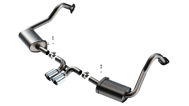 Borla 2017-2022 Porsche Cayman/Boxster 718 2.0L 4 Cyl. AT/MT RWD 2DR 2.25in S-Type Exhaust - photo 3