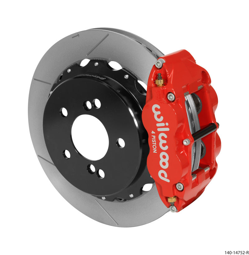 Wilwood 2000-2006 BMW M3 E46 Narrow Superlite 4R Rear Big Brake Kit (12.88in) - Red / Slotted