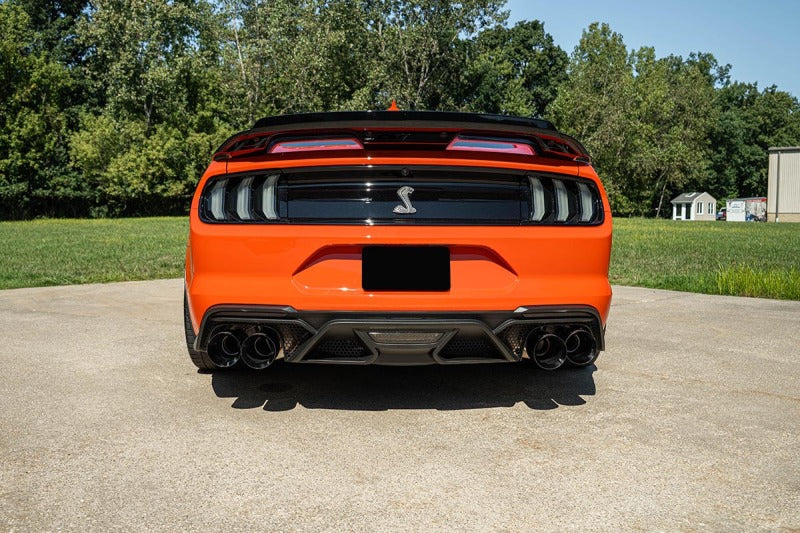CORSA Performance 2020-2022 Ford Mustang GT500 3.0in Dual Rear Exit Cat-Back with Twin 5.0in Blk Straight Cut Pro Tips - photo 3