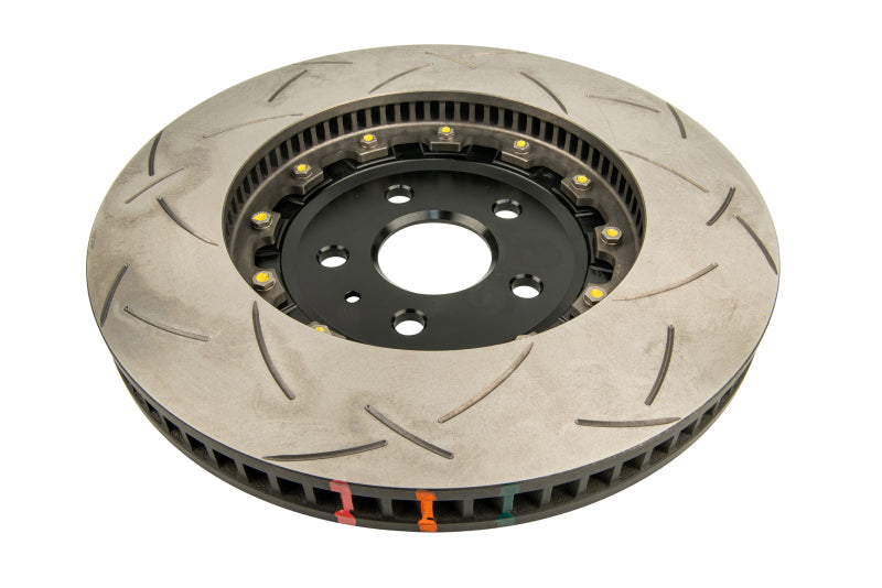 DBA Cadillac CTS-V / Chevrolet Camaro (5th Gen) 5000 Series T3 Slotted 2-Piece Front Left Brake Rotor, Black Hat (DBA52608BLKLS)
