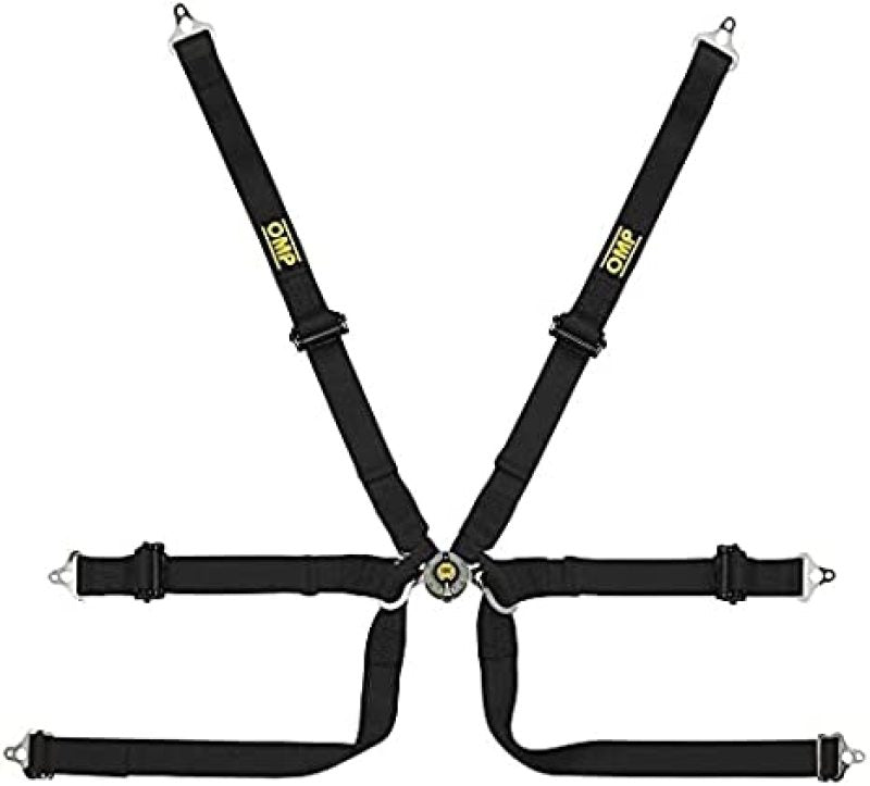 OMP Safety Harness Tecnica 2in Prototype Black Pull Up (FIA 8853-2016) (DA0-0206-A02-071)