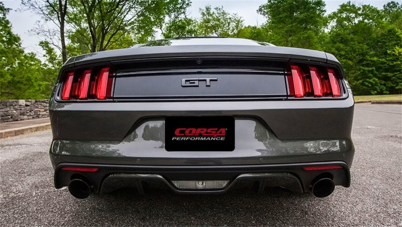 CORSA Performance 2015-2017 Ford Mustang GT 5.0 3in Axle-Back Exhaust Black Dual Tips (Touring) - photo 3