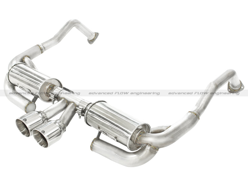 aFe ELITE 2005-2012 Porsche Boxster S (987.1-987.2) H6 3.4L 304 Stainless Steel Dual Cat-Back with Dual Polished Tip Exhaust