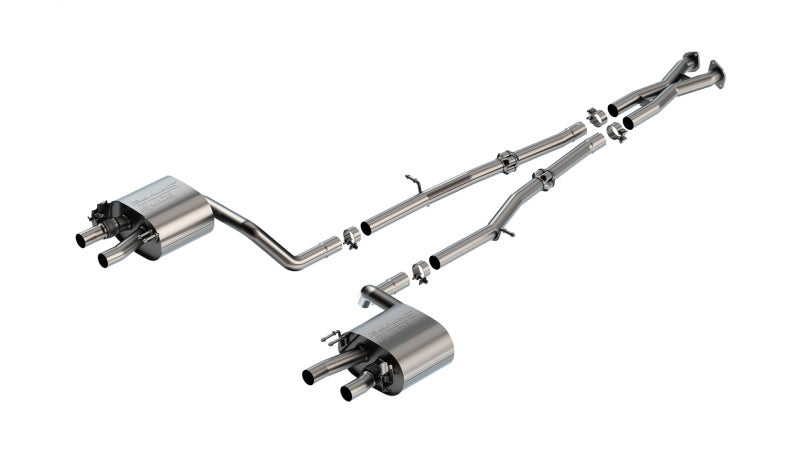 Borla 2022-2023 Kia Stinger 3.3L V6 Turbo 2.25in Pipe Dia Dual Split Rear Exit S-Type Cat-Back Exhaust - photo 4