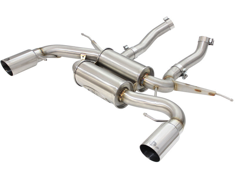aFe MACH Force-Xp 2.5in Axle-Back Stainless Exhaust with Polished Tips 2007-2013 BMW 335i 3.0L L6 (E90/92)