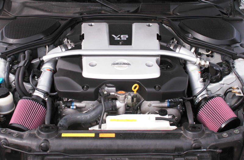 K&N 2007-2008 350z Dual Silver Typhoon Short Ram Intake (knn69-7071TS) - photo 2