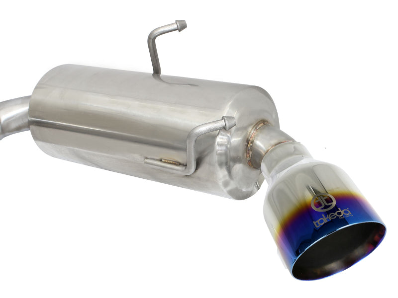 aFe Takeda Exhaust Axle-Back 2013-2015 Scion FRS / Subaru BRZ 304 Stainless Steel Blue Flame Dual Tips Exhaust - photo 4
