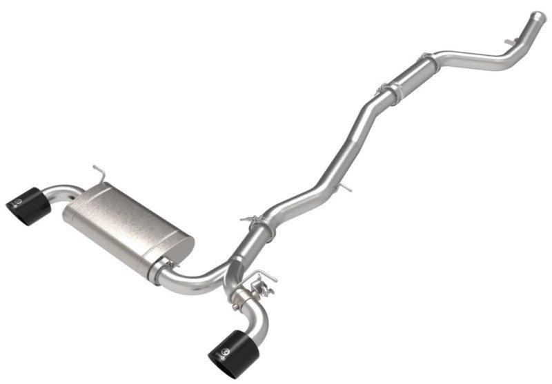 aFe POWER Takeda 2021 Toyota Supra 2.0L 2.5in-3in 304 Stainless Steel Cat-Back Exhaust with Black Tips - photo 2