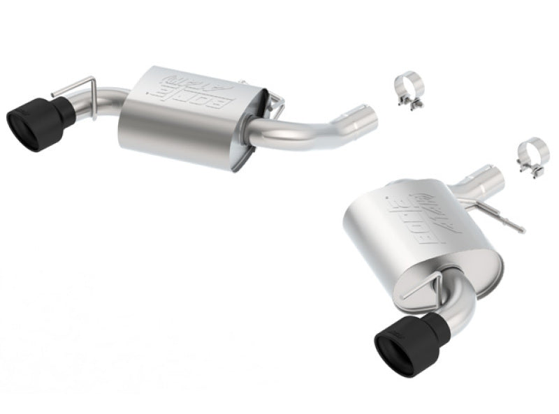 Borla 2016 Chevrolet Camaro SS V8 AT/MT ATAK Rear Section Exhaust without NPP Valves Ceramic Black