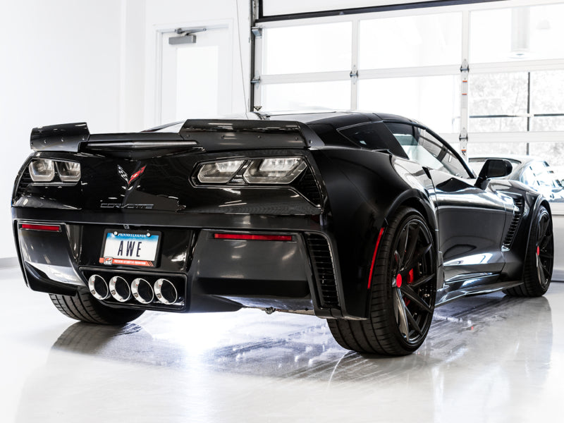 AWE Tuning 2014-2019 Chevrolet Corvette C7 Z06/ZR1 (with AFM) Track Edition Axle-Back Exhaust with Chrome Tips - photo 3