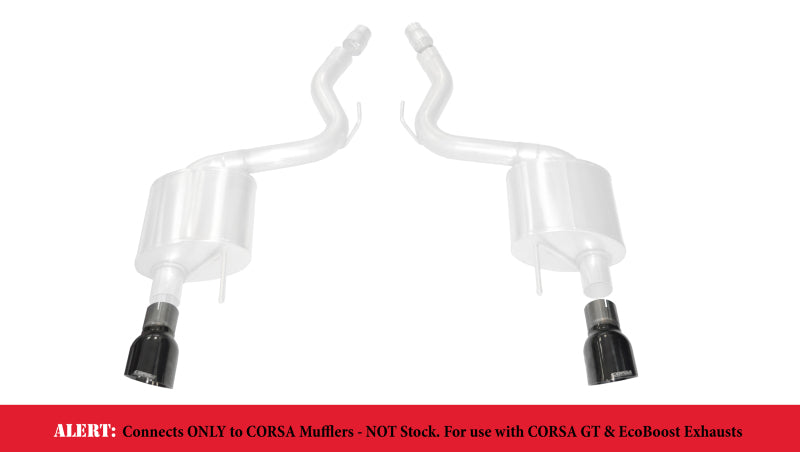 CORSA Performance 2015-2025 Ford Mustang GT 3.0in Inlet / 4.5in Outlet Black PVD Tip Kit (For Corsa Exhaust Only) - photo 3