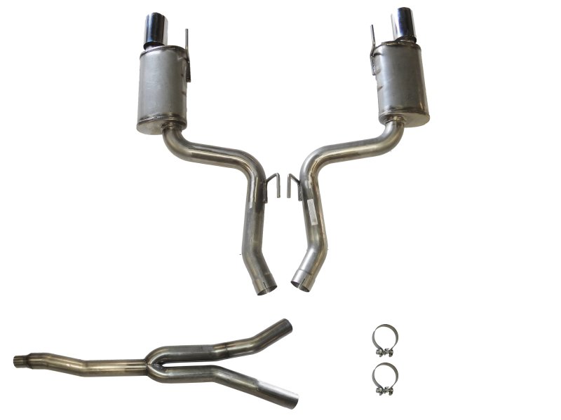 JBA 2015-2020 Ford Mustang EcoBoost 2.3L 409 Stainless Steel Dual Rear Exit Cat-Back Exhaust - photo 2