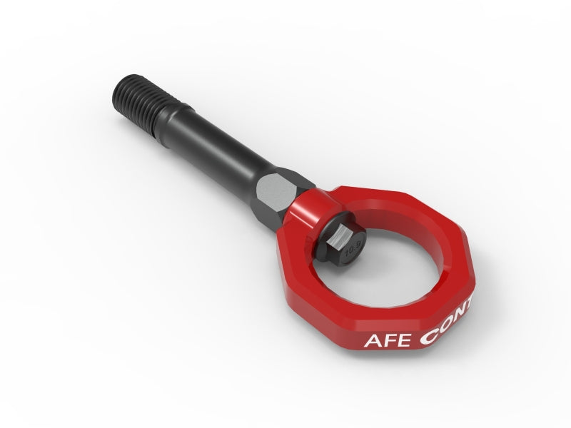 aFe CONTROL Front Tow Hook Nissan Z 23-25 V6-3.0L - Red (450-712001-R)