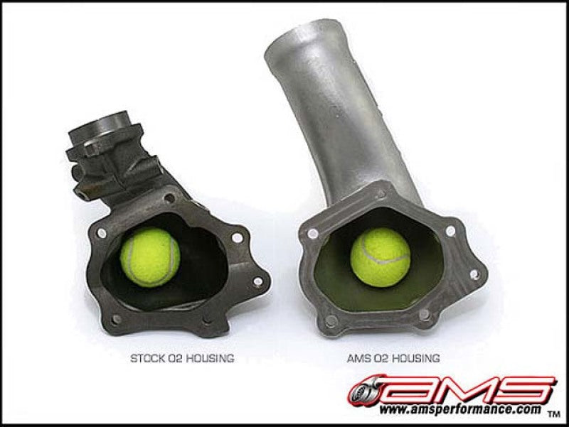AMS Performance 2008-2015 Mitsubishi EVO X Widemouth Downpipe with Turbo Outlet Pipe - photo 3