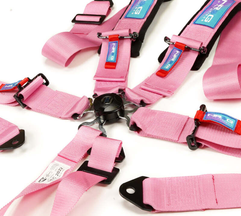 NRG 5PT 3in. Seat Belt Harness / Cam Lock - Pink (SBH-B6PCPK) - photo 2