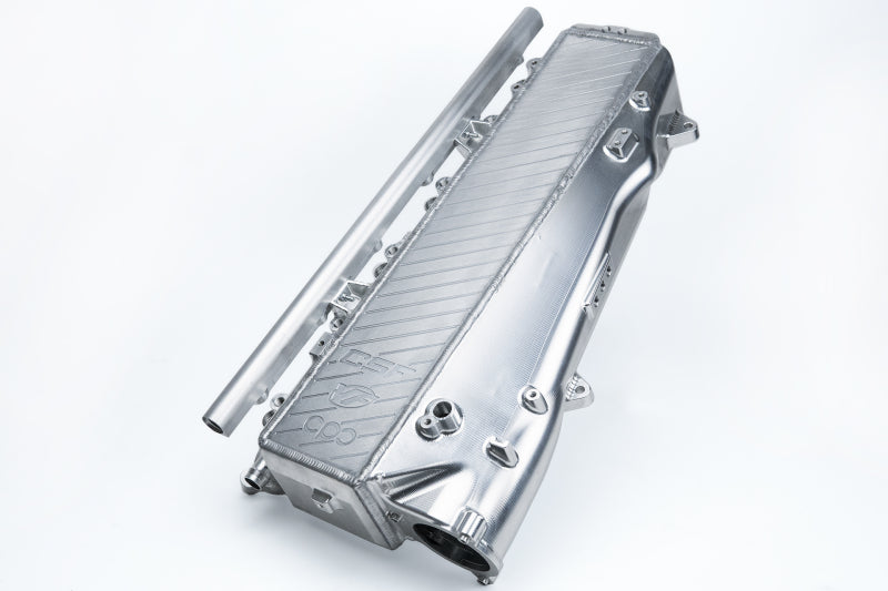 CSF charge-air cooler manifold for Toyota GR Supra, machined billet
