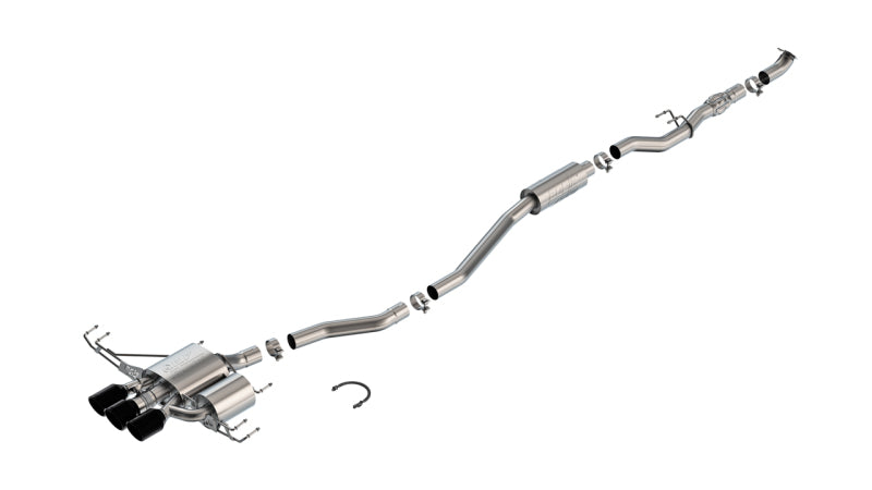 Borla 2023 Honda Civic Type R MT ATAK Cat-Back Exhaust with 4in Ceramic Black Tips