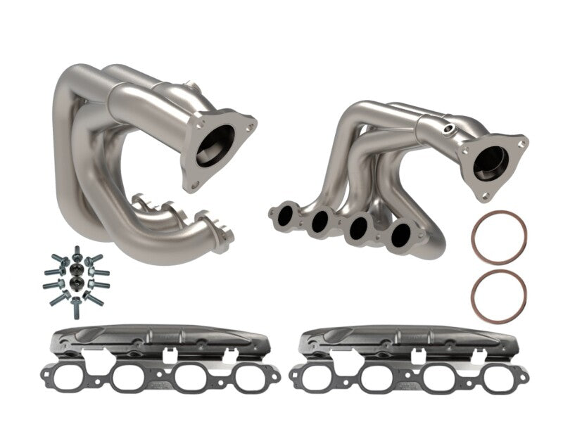 aFe Twisted 304 Stainless Steel Header 2020 Chevrolet Corvette (C8) 6.2L V8 - Titanium Ceramic Coated - photo 3