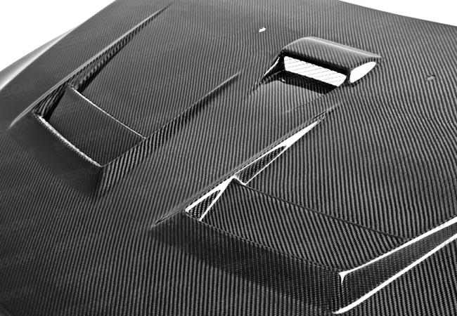 Seibon 2008-2012 Mitsubishi Lancer Evo X DV-Style Carbon Fiber Hood - photo 2