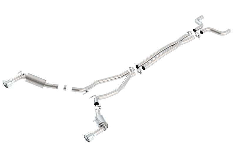 Borla 2014-2015 Chevrolet Camaro SS 6.2L V8 Single Split Rear Exit S-Type Cat-Back Exhaust - photo 4