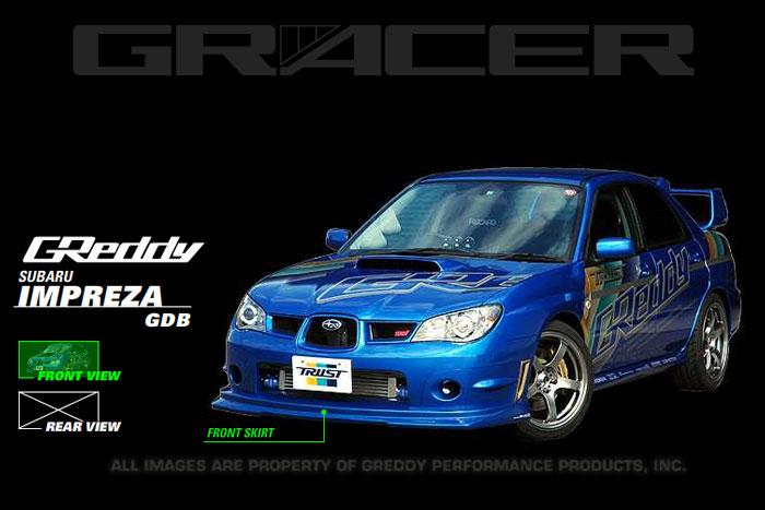 GReddy 2006-2007 Subaru Impreza WRX/STI FRP Front Lip Spoiler - photo 2