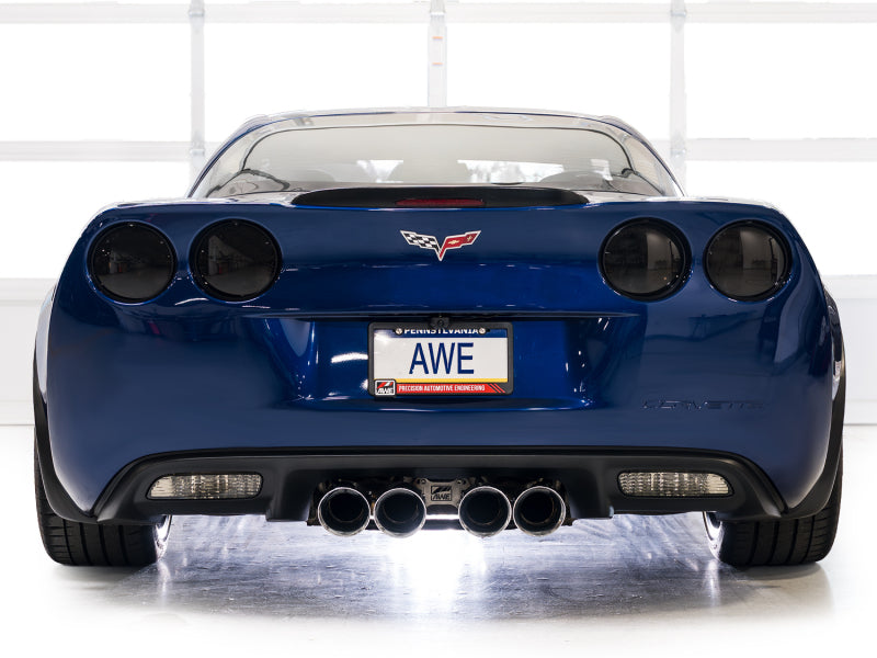 AWE Tuning C6 Chevrolet Corvette Z06/ZR1 Touring Edition Axle-Back Exhaust with Chrome Silver Tips - photo 5