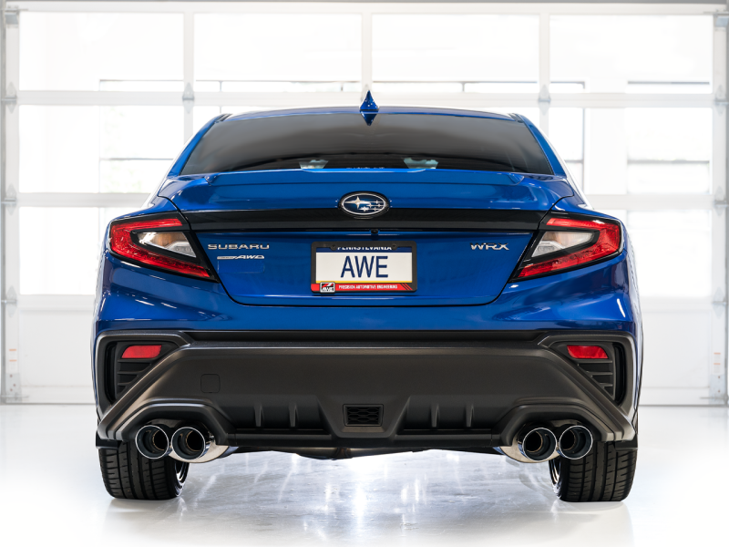 AWE Tuning 2022-2025 Subaru VB WRX Track Edition Axle-Back Exhaust - Chrome Silver Tips - photo 2