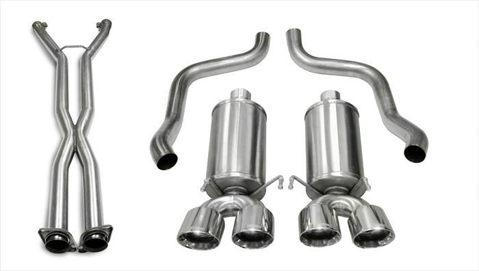 CORSA Performance 2006-2008 Chevrolet Corvette C6 (A/T) 2.5in Xtreme Cat-Back Exhaust - 3.5in Twin Tips - photo 4