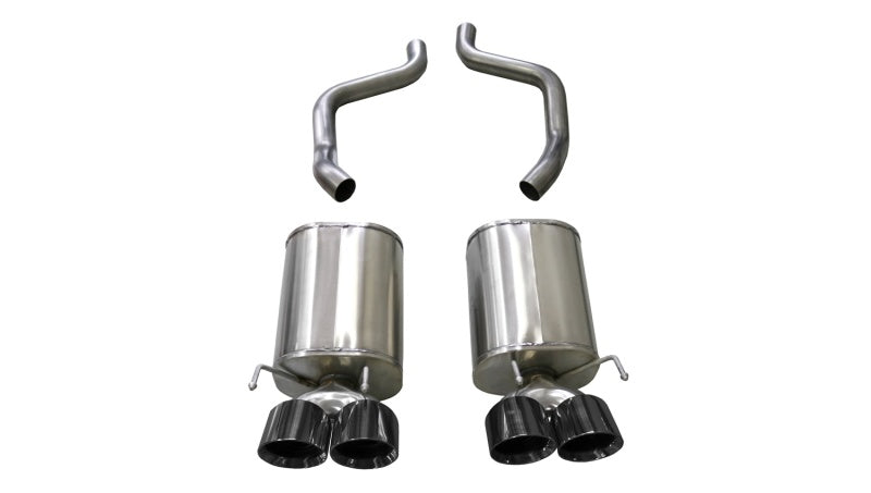 CORSA Performance 2005-2007 Chevrolet Corvette (C6) 6.0L/6.2L Black Xtreme Axle-Back Exhaust with 4.5in Tips
