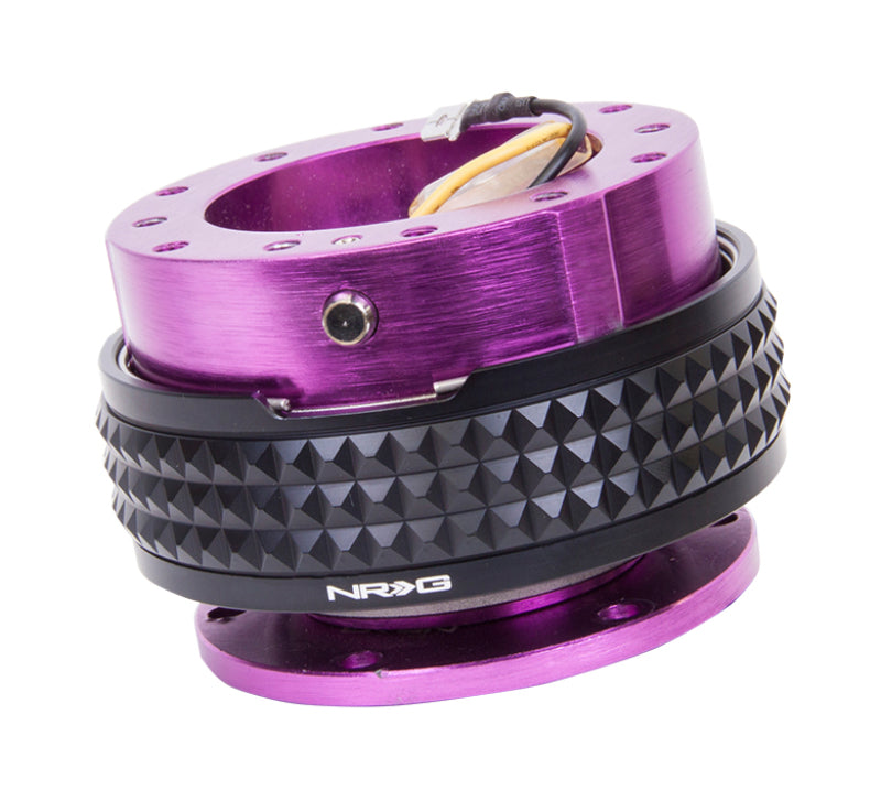 NRG Quick Release Kit - Pyramid Edition - Purple Body / Black Pyramid Ring (SRK-210PP/BK)